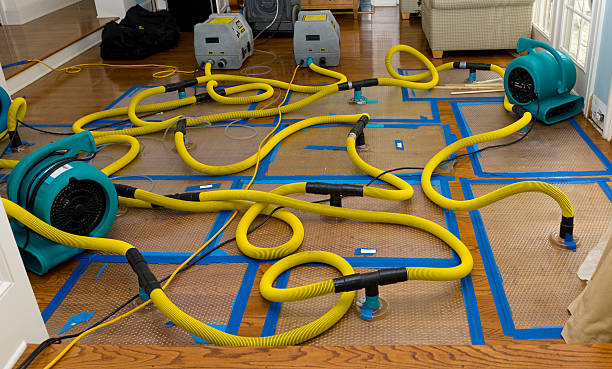 Professional Storm Water Damage Restoration technician working in Pratt, WV